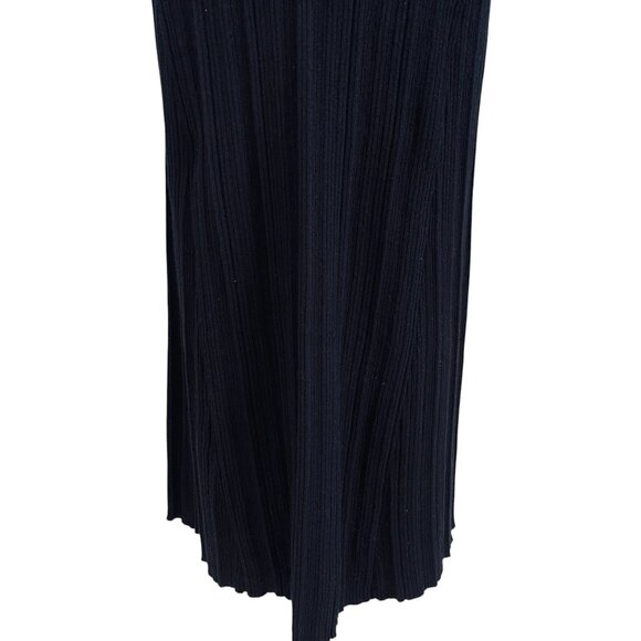 A New Day Black Ribbed Knit Sleeveless Maxi Dress NWT Sustainable Size M - Picture 9 of 11